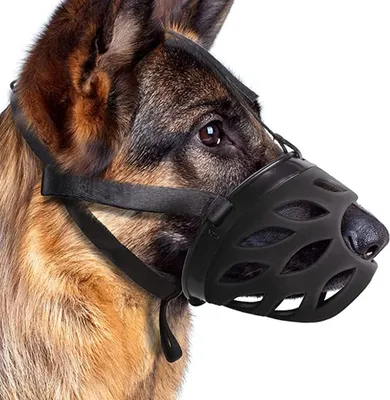 Produktbild von Hundemaulkorb, atmungsaktiver Korbmaulkorb für kleine, mittlere und große Hunde, verhindert Beißen, Bellen und Kauen