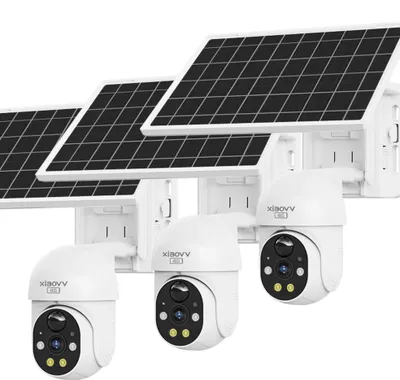 Productafbeelding van Draadloze PTZ-camera, 1080P Full-HD, zonne-energie gevoed, met drie