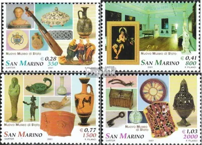 Produktbild von Briefmarken San Marino 2001 Mi 1970-1973 (kompl.Ausg.) postfrisch Staatsmuseum