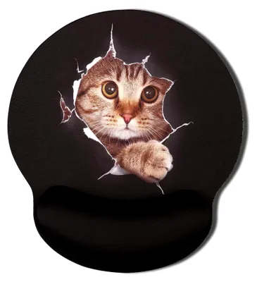 Produktbild von Mauspad mit Handgelenkauflage für Katzenmotiv