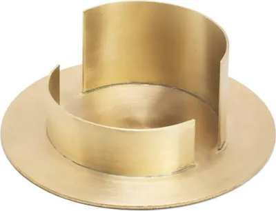 Produktbild von 1x Kerzenhalter Taufkerze Bis 6cm Kommunion Messing Kerzenständer Hochzeit 2803