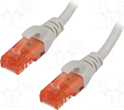 Obrázok produktu pre 1x kábel RJ45-Kabel, typ DK-1612-100, sivý, PVC, dĺžka 10 metrov, 6-žilový