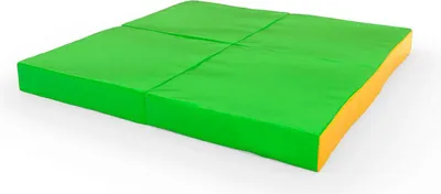 Produktbild von Turnmatte Comet Gymnastikmatratze 100x100x10 (4St.) hellgrün/gelb