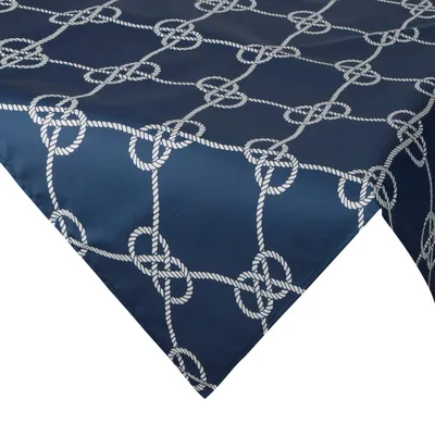 Obrázek produktu pro Eurofirany 467441, Obdélníkový, Námořnická modrá, Polyester, Pásový ubrus, 85 x 85 cm, 1 kusů