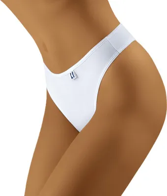 Produktbild von Wolbar Damen String Aus Baumwolle WB154 , weiß, L