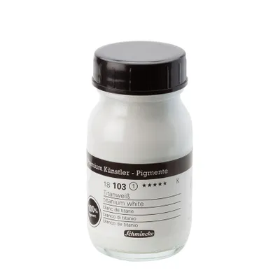 Produktbild von Schmincke 100ml Pigmente Titanweiss Pigmente 18 103 055