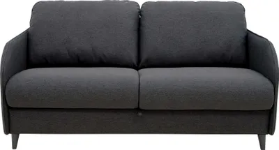 Image de Best Mobilier Cosmos - canapé 3 places convertible express couchage quotidien 140 cm matelas 11 cm en tissu , Gris Anthracite