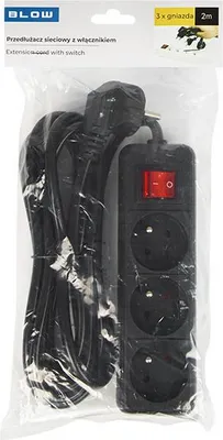 Obrázok produktu pre Predlžovací kábel 2m/3z+V PK23VBK+ (3x1,5mm) čierny