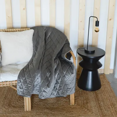 Produktbild von Plaid Sofa aus gestepptem Samt