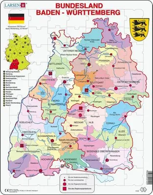 Produktbild von Puzzle - Baden-Württemberg (politisch)