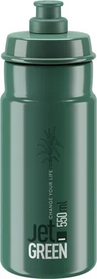 Produktbild von ELITE Trinkflasche Trinkflasche JET GREEN dunkelgrün weißes Logo 550ml Biokun...