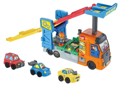 Obrázek produktu pro VTech Toet Toet Auto's 3-in-1 Autotransporter, 1 rok/roky, AAA, Plast, Vícebarevný