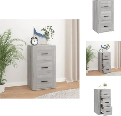 Obrázek produktu pro vidaXL Příborník Grey Sonoma 40x33x70 cm Materiál na bázi dřeva - Příborníky