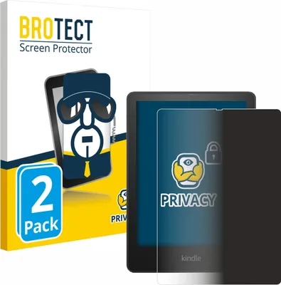 Produktbild von 2x BROTECT Sichtschutzfolie für Amazon Kindle Paperwhite 2021 Signature Edition Anti-Spy Privacy Sichtschutz Blickschutz Folie Blaulicht-Schutz