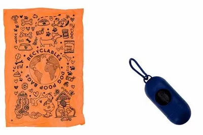 Produktbild von Famanu Hundekotbeutel + Kotbeutel Halter | Umweltfreundliche Kotbeutel mit Dispenser - Stark und Langlebig für Kleine und Große Hunde