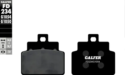 Produktbild von Bremsbeläge Galfer FD234G1054 Semi-Metall hinten für Aprilia Leonardo ST 150 ccm