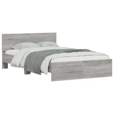 Produktbild von "im Sonderangebot"Bettgestell - CLORIS - Doppelbett - Robust und langlebig - mit Kopfteil Grau Sonoma 120x190 cm - Einfache Montage -  - NeuMöbel6216621