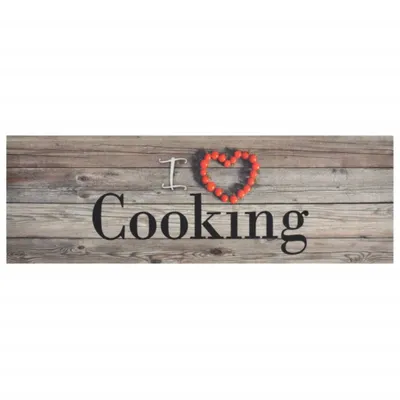 Immagine prodotto di vidaXL Tappeto Cucina Lavabile Grigio 60x180 cm Velluto