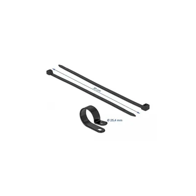 Produktbild von DeLOCK 18876, Leiter-Kabelbinder, Nylon, Schwarz, 2,54 cm, V2, -10 - 120 °C