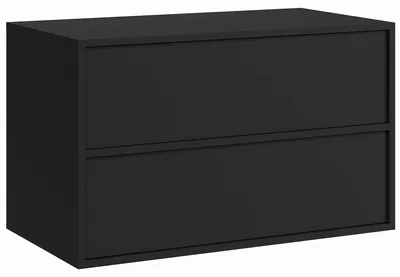 Immagine prodotto di Mobile lavabo Mali 80 cm x 46 cm – Nero opaco – Mobili da bagno