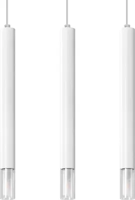 Produktbild von Hängeleuchte WEZYR 3 weiß 3xG9 8W Stahl/Glas 120x6x45cm Sollux Lighting