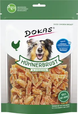 Produktbild von Dokas Hühnerbrust in Stückchen 200 g