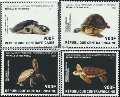 Produktbild von Briefmarken Zentralafrikanische Republik 2017 Mi 7380-7383 (kompl. Ausgabe) postfrisch Schildkröten