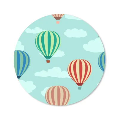 Produktbild von MuchoWow® Mauspad Mousepad Muster - Luft - Ballon 30x30 cm - Mousepads - Maus Mat - Pad - Mausunterlage - Tischunterlage - Schreibtischmatten