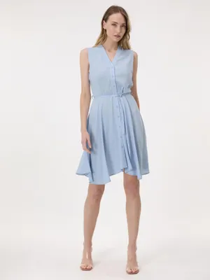 Produktbild von Orsay Hellblaues knielanges Hemdkleid für Damen 40