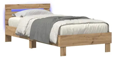 Immagine prodotto di Letto con LED Rovere Artigianale 80 x 200 cm