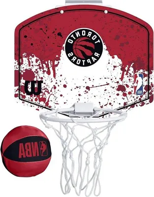 Produktbild von Famanu Mini-Basketballring - Mit Gratis Bespannung und Toronto Raptors Logo