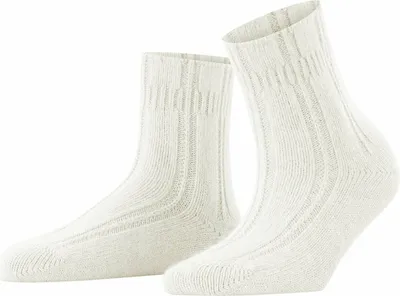 Produktbild von FALKE Damen Socken - Bedsock, Quarter, Angoramischung, uni Weiß (off-white) 35-38