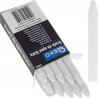 Immagine prodotto di Gesso impermeabile per pneumatici bianco 12x110 mm - Set da 10 pezzi