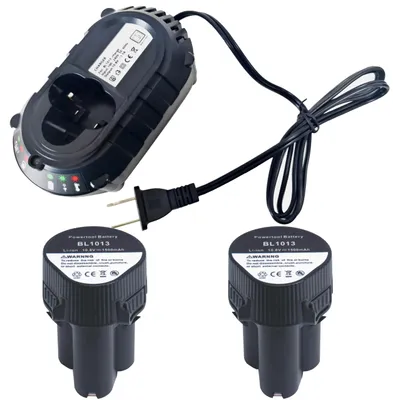 Akku 10,8 V 1500 mAh 2er-Pack mit Ladegerät für BL1013