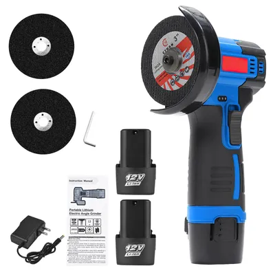 Produktbild von Mini-Winkelschleifer - Akku-Schneid- und Poliergerät - 12 V - 2 Akkus