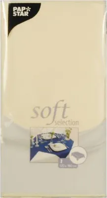 Produktbild von STARPAK Tischdecke "soft selection" creme aus PP-Vlies 1,20 x 1,80 m