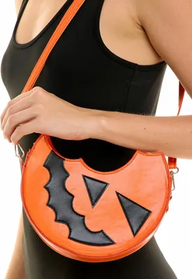 Produktbild von Halloween Kürbis Handtasche als Kostümzubehör