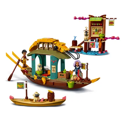 Produktbild von LEGO 43185 Disney Princess Bouns Boot Spielzeug mit 2 Mini-Puppen aus dem Film Raya und der letzte Drache, Kinderspielzeug ab 6 Jahren