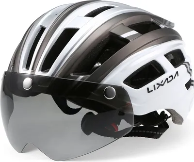 Produktbild von Lixada Mountainbike Helm Motorradhelm mit abnehmbarem Magnetvisier UV-Schutz fuer Maenner und Frauen
