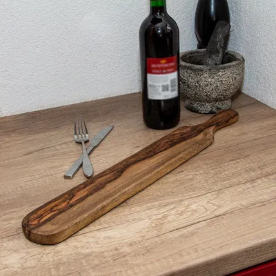 Produktbild von Holzbrett, Auslage, Tischdekoration  | Holz, Braun  | H 2,1 x B 50,5 cm
