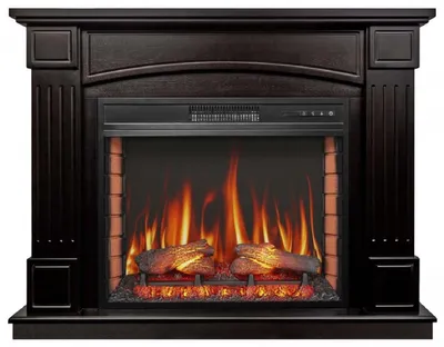 Obrázok produktu pre Casa Padrino Barock LED Elektrický krb Schwarz 114 x 34 x v. 90,3 cm