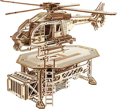 Image de puzzle 3D Thunder Chopper, WT, bois, 485 pices