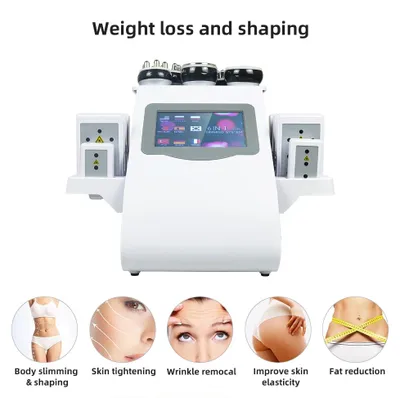 Produktbild von Ultraschall-Kavitationsgerät, 6 in 1, Körperformung, Cellulite-Reduktion, Gesichtsstraffung & Fettverbrennungssystem,WEISS