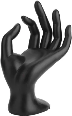Image de Porte-bijoux pour les mains et boucles d'oreilles, élégant et tendance, noir