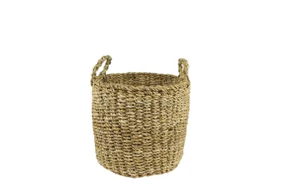 Produktbild von Ter Steege Zimmerpflanzenkorb aus Seegras, Natur, Durchmesser 26 cm, Höhe 23 cm