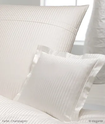 Produktbild von elegante Mako-Satin-Bettwäsche-Garnitur Milano 2356 Farbe weiss Größe 240x220+2x80x80