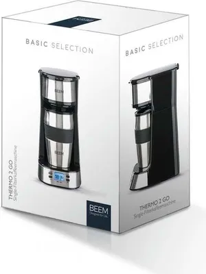 Immagine prodotto di BEEM Caffettiera singola Thermo2Go - 750 Watt - acciaio inox/nero