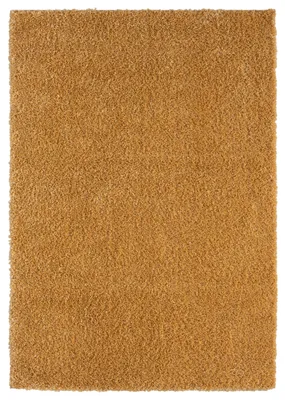 Obrázek produktu pro MY-RUG Koberec, koberec s vysokým vlasem Shaggy Star, 230x160, žlutý, mírně lesklý, extra nadýchaný, obdélníkový tvar