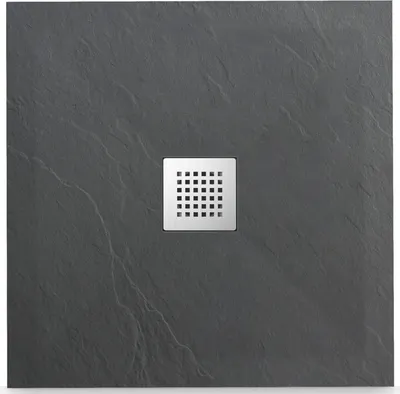 Obrázek produktu pro Balneo sprchová vanička Stone Tray s pevným povrchem 90x90x2,5 cm tmavě šedá čtvercová protiskluzová