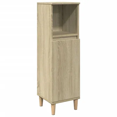 Obrázek produktu pro Koupelnová skříňka dub sonoma 30 x 30 x 100 cm kompozitní dřevo
